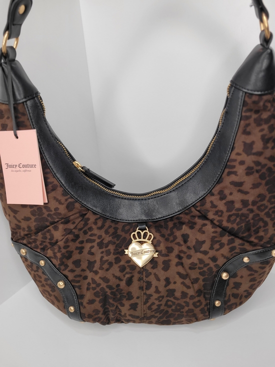 Juicy Couture Handbags - 👉✨️ Juicy Couture Brown Leopard Retro Glam Chocolate Hobo Shoulder Bag